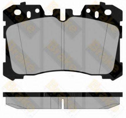 BRAKE ENGINEERING PA1852 Комплект гальмівних колодок, дискове гальмо