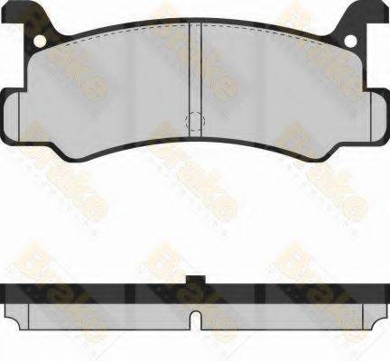 BRAKE ENGINEERING PA460 Комплект гальмівних колодок, дискове гальмо