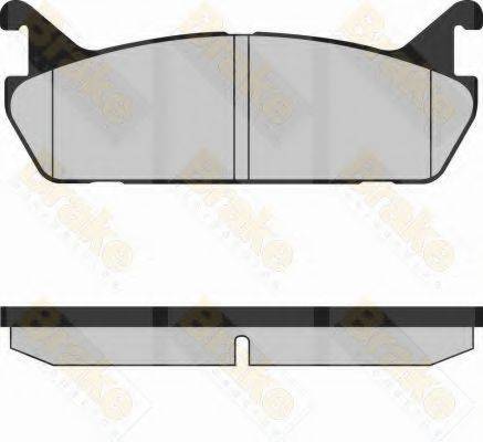 BRAKE ENGINEERING PA764 Комплект гальмівних колодок, дискове гальмо