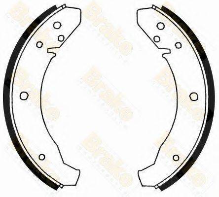 BRAKE ENGINEERING SH1025 Комплект гальмівних колодок