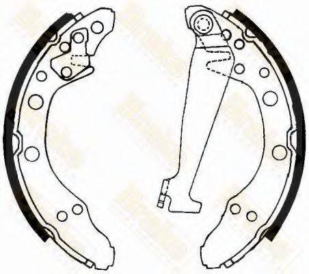 BRAKE ENGINEERING SH1092 Комплект гальмівних колодок