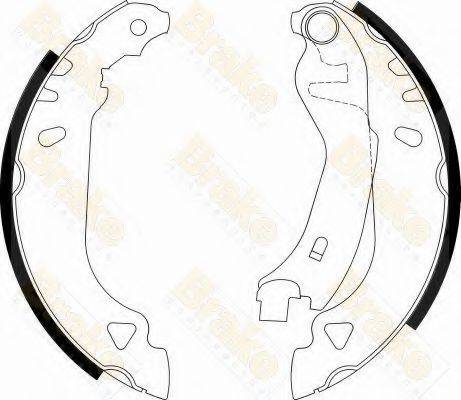 BRAKE ENGINEERING SH1269 Комплект гальмівних колодок