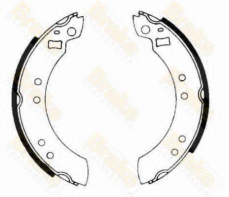 BRAKE ENGINEERING SH2124 Комплект гальмівних колодок