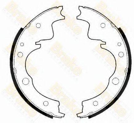 BRAKE ENGINEERING SH2209 Комплект гальмівних колодок