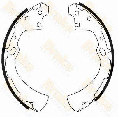 BRAKE ENGINEERING SH2334 Комплект гальмівних колодок