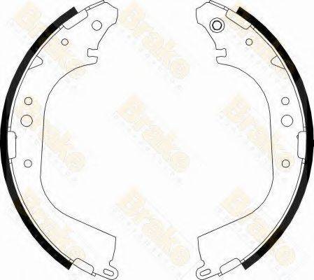 BRAKE ENGINEERING SH2522 Комплект гальмівних колодок