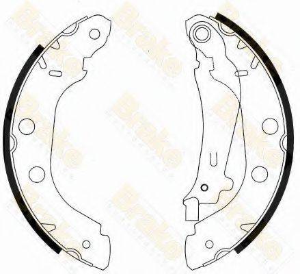 BRAKE ENGINEERING SH2539 Комплект гальмівних колодок