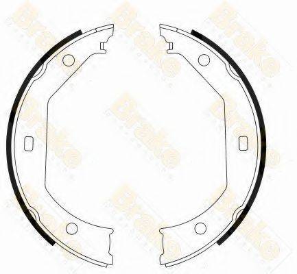 BRAKE ENGINEERING SH2549 Комплект гальмівних колодок, стоянкова гальмівна система