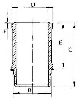 GOETZE ENGINE 1411280000 Гільза циліндра