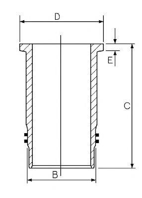 GOETZE ENGINE 1445104000 Гільза циліндра