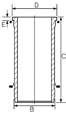 GOETZE ENGINE 1560889000 Гільза циліндра