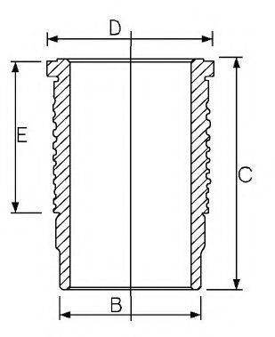 GOETZE ENGINE 1467005000 Гільза циліндра