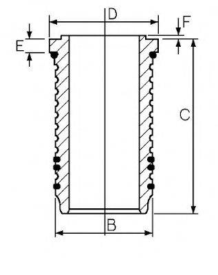 GOETZE ENGINE 1467642000 Гільза циліндра