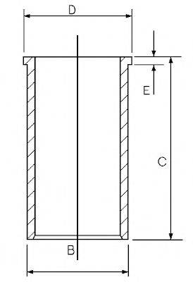 GOETZE ENGINE 1402137100 Гільза циліндра