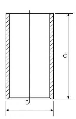 GOETZE ENGINE 1401100100 Гільза циліндра