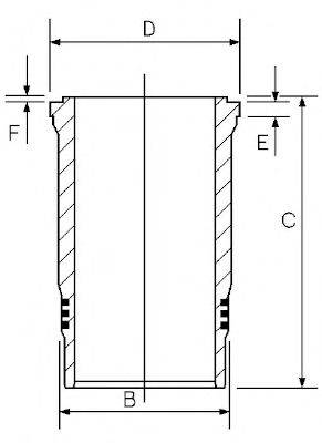 GOETZE ENGINE 1445063000 Гільза циліндра