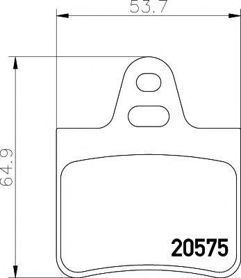 TEXTAR 2057511 Комплект гальмівних колодок, дискове гальмо