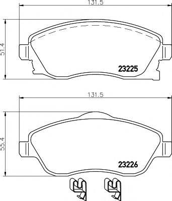 TEXTAR 89005800 Комплект гальм, дисковий гальмівний механізм