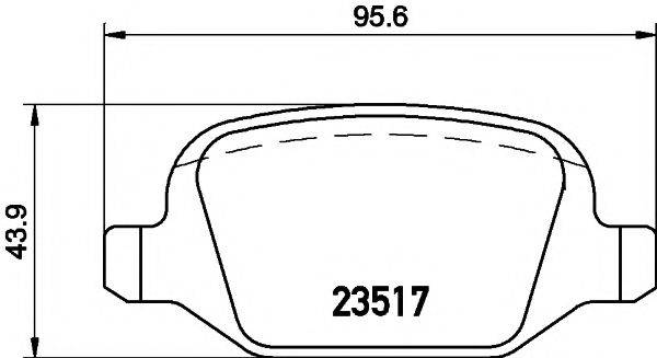 TEXTAR 2351703 Комплект гальмівних колодок, дискове гальмо