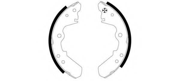 TEXTAR 91038300 Комплект гальмівних колодок