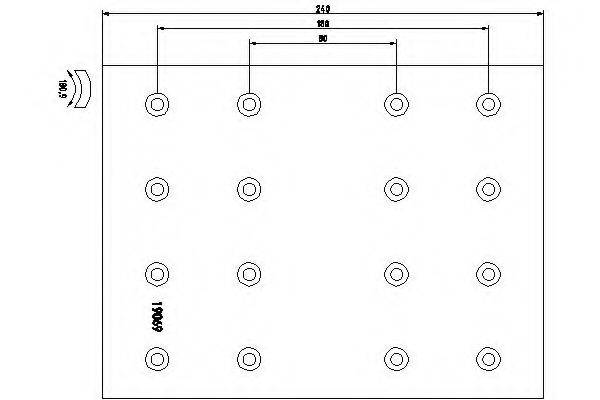 TEXTAR 1906901 Комплект гальмівних черевиків, барабанні гальма