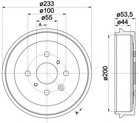 TEXTAR 94026500 Гальмівний барабан