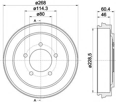 TEXTAR 94036300 Гальмівний барабан