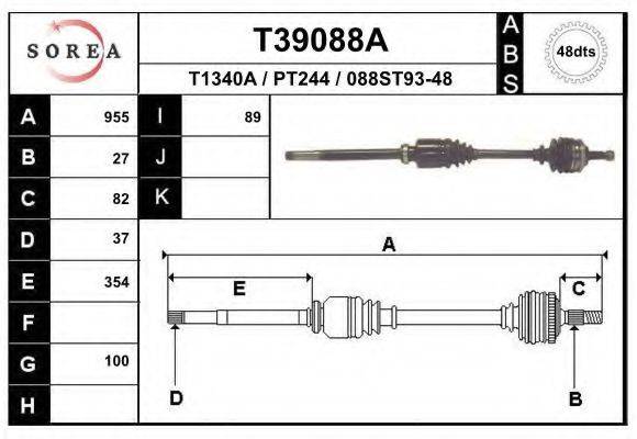 EAI T39088A Приводний вал