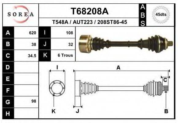 EAI T68208A Приводний вал