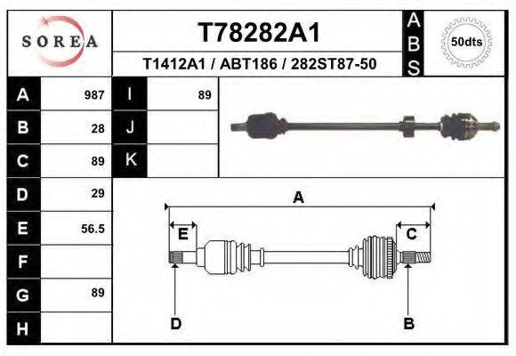 EAI T78282A1 Приводний вал