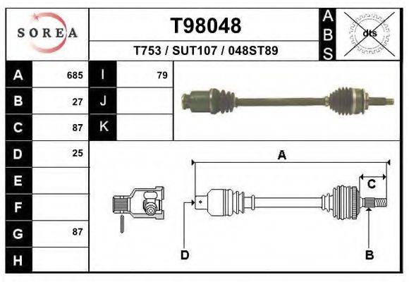 EAI T98048 Приводний вал