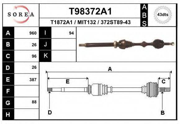 EAI T98372A1 Приводний вал