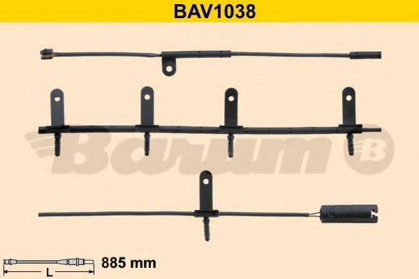 BARUM BAV1038 Сигналізатор, знос гальмівних колодок