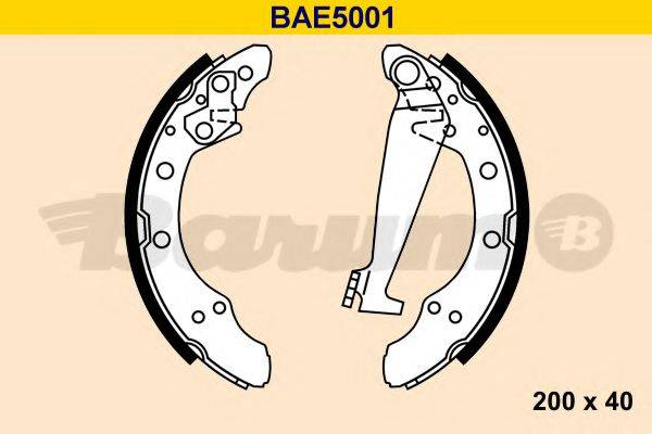 BARUM BAE5001 Комплект гальмівних колодок