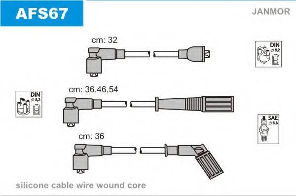 JANMOR AFS67 Комплект дротів запалювання