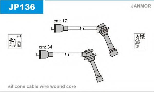 JANMOR JP136 Комплект дротів запалювання