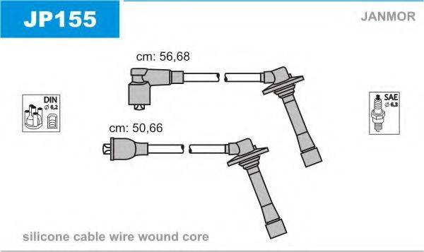JANMOR JP155 Комплект дротів запалювання