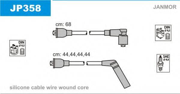 JANMOR JP358 Комплект дротів запалювання