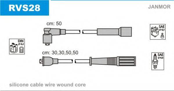 JANMOR RVS28 Комплект дротів запалювання