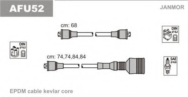 JANMOR AFU52 Комплект дротів запалювання
