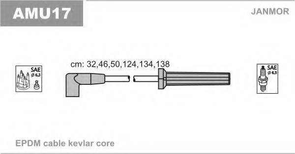 JANMOR AMU17 Комплект дротів запалювання