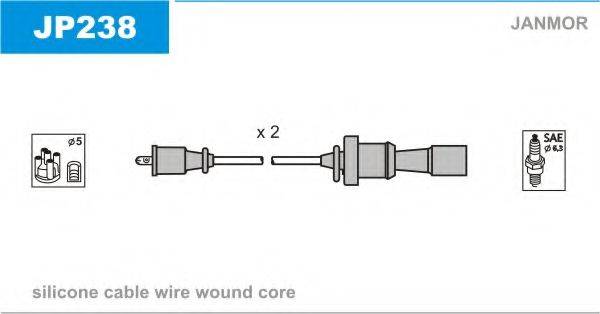 JANMOR JP238 Комплект дротів запалювання