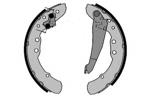 RAICAM 7275RP Комплект гальмівних колодок, стоянкова гальмівна система