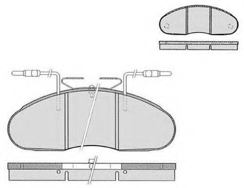 RAICAM RA04630 Комплект гальмівних колодок, дискове гальмо