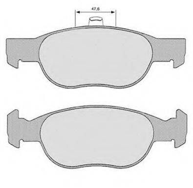 RAICAM RA06122 Комплект гальмівних колодок, дискове гальмо