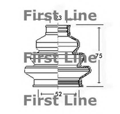 FIRST LINE FCB2540 Пильовик, приводний вал