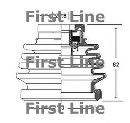 FIRST LINE FCB2749 Пильовик, приводний вал