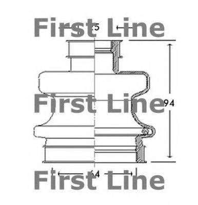 FIRST LINE FCB2758 Пильовик, приводний вал