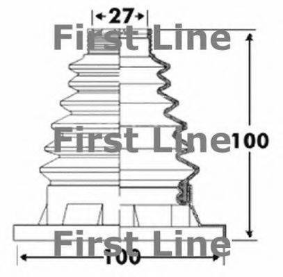 FIRST LINE FCB2921 Пильовик, приводний вал