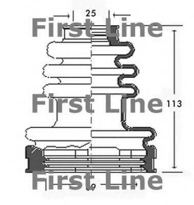 FIRST LINE FCB2524 Пильовик, приводний вал